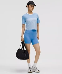 Seamless Classic-Fit Mariner Stripe Cropped T-Shirt | Women's Short Sleeve Shirts & Tee's