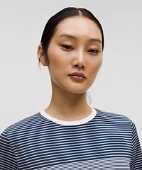 Seamless Classic-Fit Mariner Stripe Cropped T-Shirt | Women's Short Sleeve Shirts & Tee's