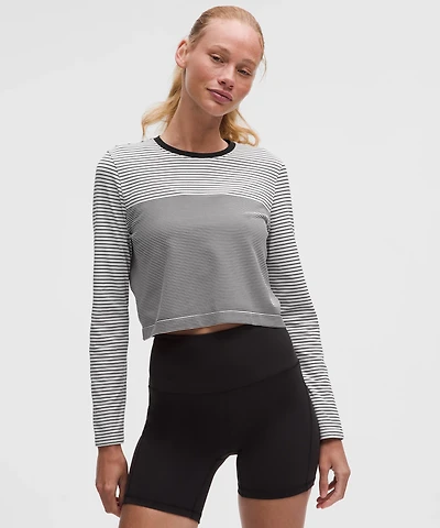 Seamless Classic-Fit Mariner Stripe Long-Sleeve Shirt | Women's Long Sleeve Shirts