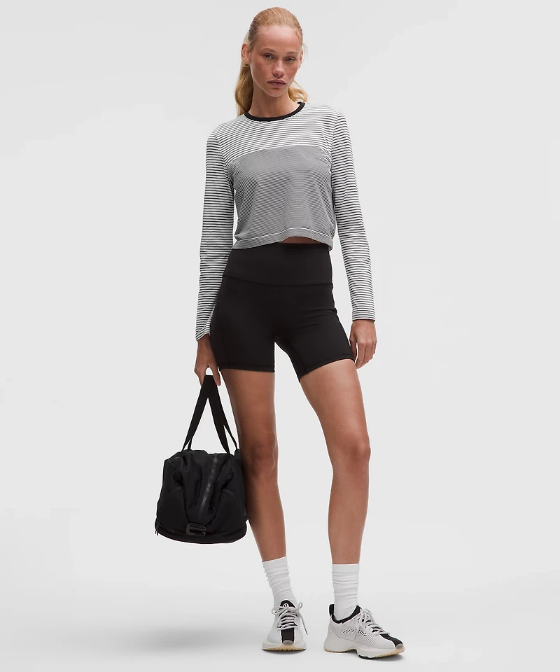 Seamless Classic-Fit Mariner Stripe Long-Sleeve Shirt | Women's Long Sleeve Shirts