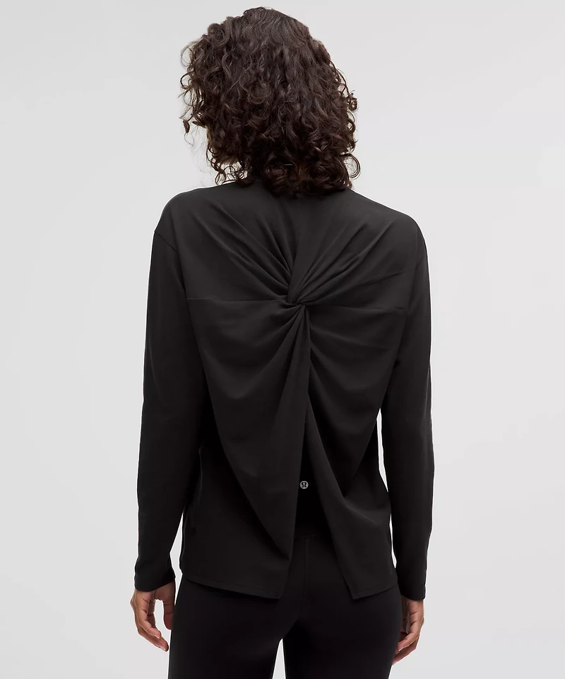 Twist-Back Relaxed-Fit Long-Sleeve Shirt | Women's Long Sleeve Shirts