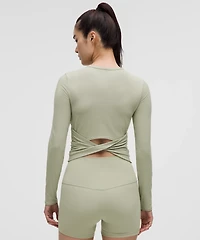 All It Takes Back-Twist Ribbed Long-Sleeve Shirt | Women's Long Sleeve Shirts