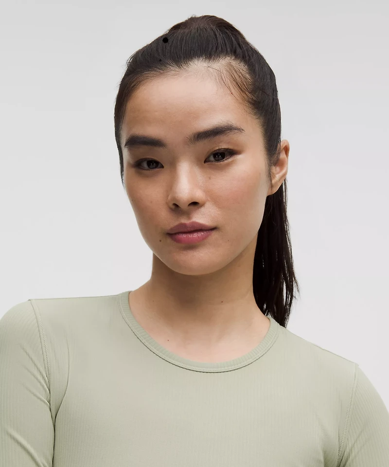 All It Takes Back-Twist Ribbed Long-Sleeve Shirt | Women's Long Sleeve Shirts