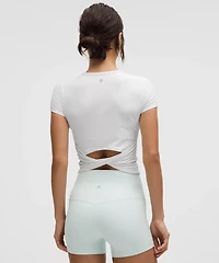 All It Takes Back-Twist Ribbed Short-Sleeve Shirt | Women's Short Sleeve Shirts & Tee's
