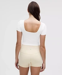 Wunder Under SmoothCover Square-Neck T-Shirt | Women's Short Sleeve Shirts & Tee's