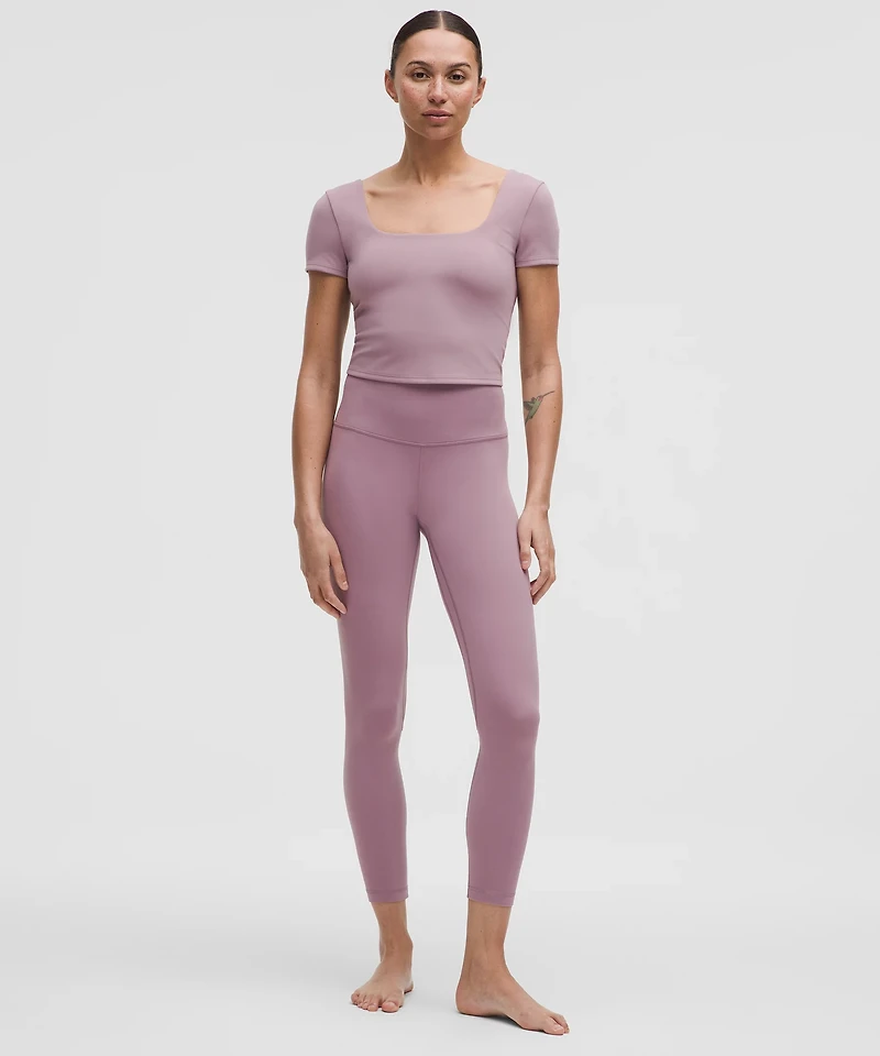 Wunder Under SmoothCover Square-Neck T-Shirt | Women's Short Sleeve Shirts & Tee's