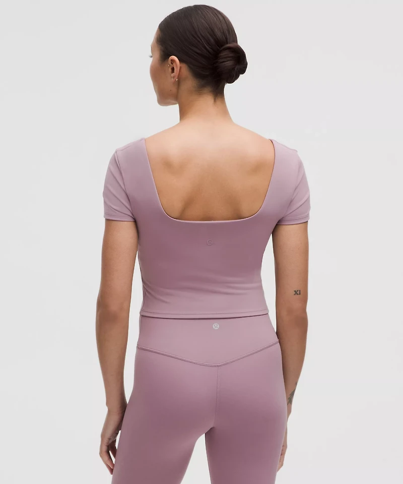 Wunder Under SmoothCover Square-Neck T-Shirt | Women's Short Sleeve Shirts & Tee's