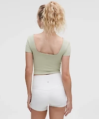 Wunder Under SmoothCover Square-Neck T-Shirt | Women's Short Sleeve Shirts & Tee's