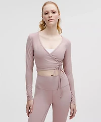 Nulu Long-Sleeve Cropped Wrap | Women's Long Sleeve Shirts