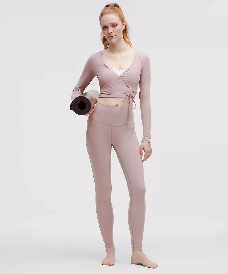 Nulu Long-Sleeve Cropped Wrap | Women's Long Sleeve Shirts