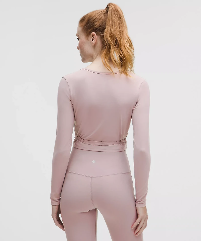 Nulu Long-Sleeve Cropped Wrap | Women's Long Sleeve Shirts