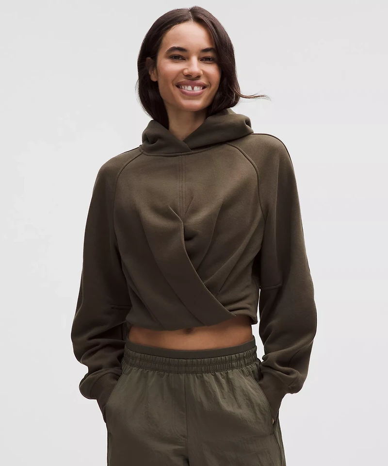 Scuba Cropped Wrap Pullover Hoodie | Women's Hoodies & Sweatshirts