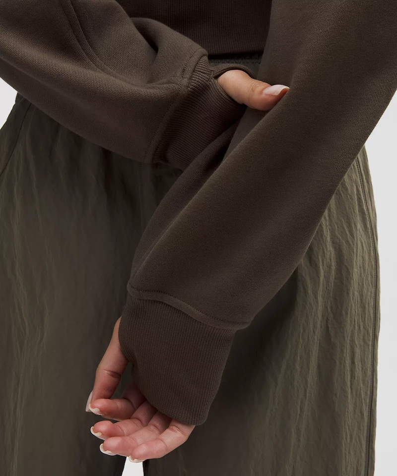Scuba Cropped Wrap Pullover Hoodie | Women's Hoodies & Sweatshirts