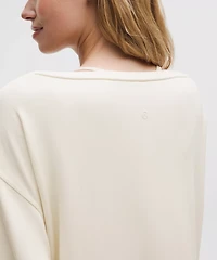 BeCalm Oversized Boatneck Long-Sleeve Shirt | Women's Hoodies & Sweatshirts