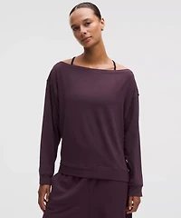 BeCalm Oversized Boatneck Long-Sleeve Shirt