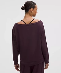 BeCalm Oversized Boatneck Long-Sleeve Shirt
