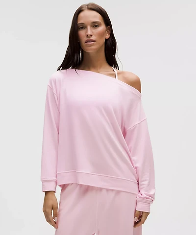 BeCalm Oversized Boatneck Long-Sleeve Shirt | Women's Hoodies & Sweatshirts