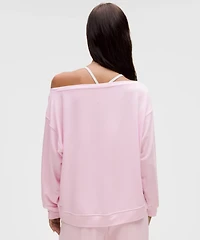 BeCalm Oversized Boatneck Long-Sleeve Shirt | Women's Hoodies & Sweatshirts