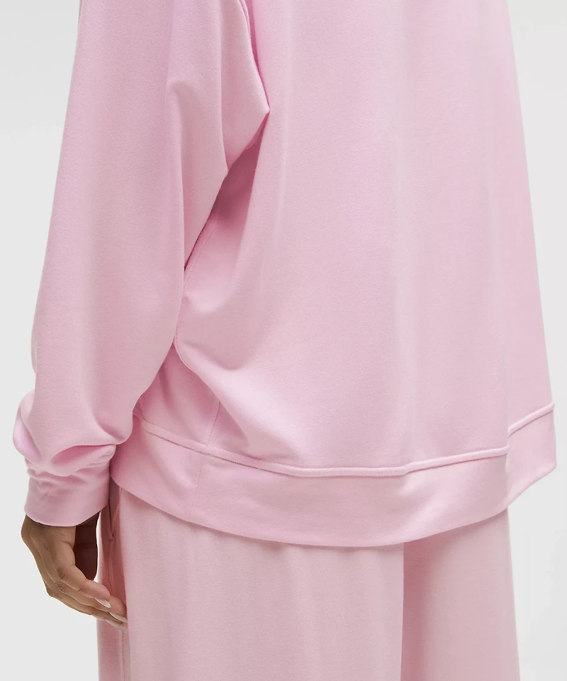 BeCalm Oversized Boatneck Long-Sleeve Shirt | Women's Hoodies & Sweatshirts