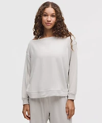 BeCalm Oversized Boatneck Long-Sleeve Shirt