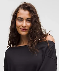 BeCalm Oversized Boatneck Long-Sleeve Shirt | Women's Hoodies & Sweatshirts
