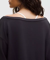 BeCalm Oversized Boatneck Long-Sleeve Shirt | Women's Hoodies & Sweatshirts