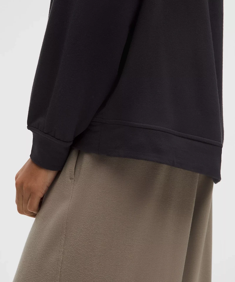 BeCalm Oversized Boatneck Long-Sleeve Shirt | Women's Hoodies & Sweatshirts