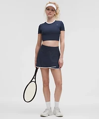Tight-Fit Cropped Shelf-Bra T-Shirt *Light Support, B/C Cup | Women's Short Sleeve Shirts & Tee's