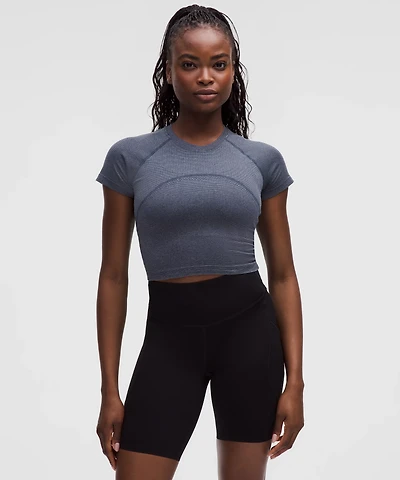 Swiftly Tech Cropped Short-Sleeve Shirt 2.0 | Women's Short Sleeve Shirts & Tee's
