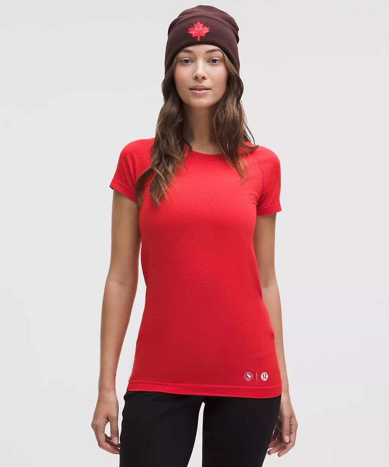 Team Canada Swiftly Tech Short-Sleeve Shirt 2.0 Hip Length *CPC Logo