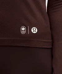 Team Canada Swiftly Tech Long-Sleeve Shirt 2.0 Waist Length *COC Logo