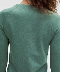 Team Canada Swiftly Tech Long-Sleeve Shirt 2.0 Waist Length *COC Logo