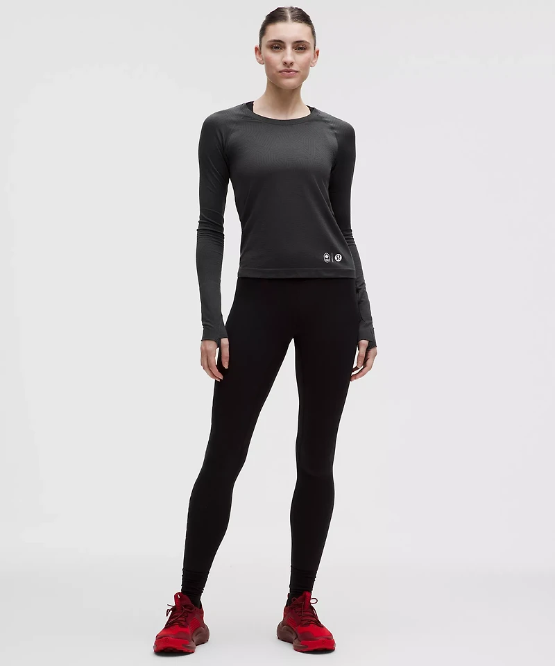 Team Canada Swiftly Tech Long-Sleeve Shirt 2.0 Waist Length *COC Logo