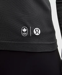 Team Canada Swiftly Tech Long-Sleeve Shirt 2.0 Waist Length *COC Logo