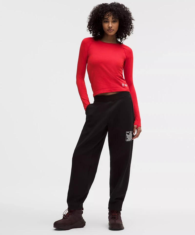 Team Canada Swiftly Tech Long-Sleeve Shirt 2.0 Waist Length *COC Logo