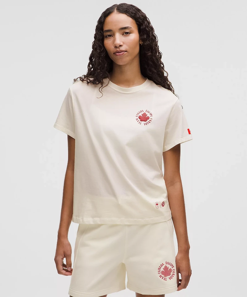 Team Canada Women's Cotton Jersey Graphic T-Shirt *COC Logo | Short Sleeve Shirts & Tee's