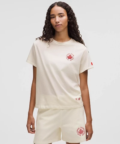 Team Canada Women's Cotton Jersey Graphic T-Shirt *COC Logo | Short Sleeve Shirts & Tee's