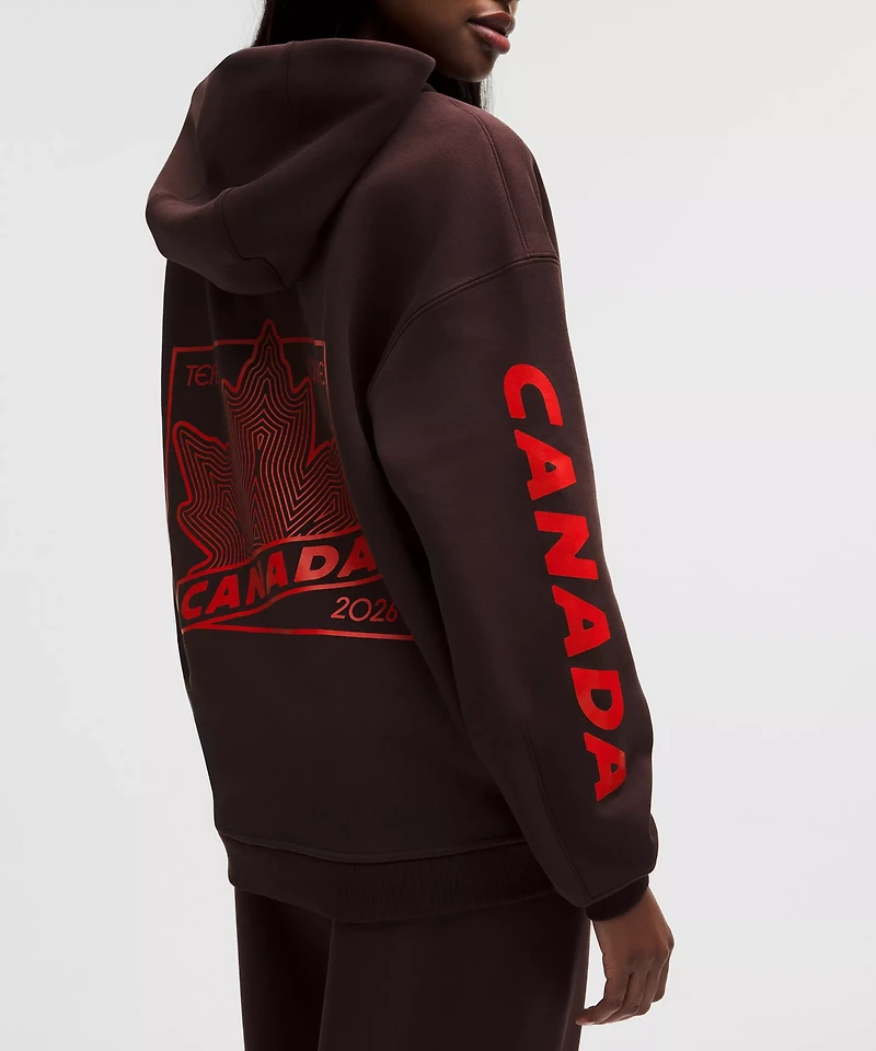 Team Canada Womens Big Cozy Oversized Hoodie *COC Logo