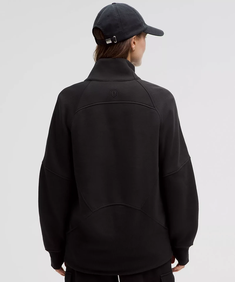 Scuba Oversized Funnel-Neck Half Zip *Long | Women's Hoodies & Sweatshirts