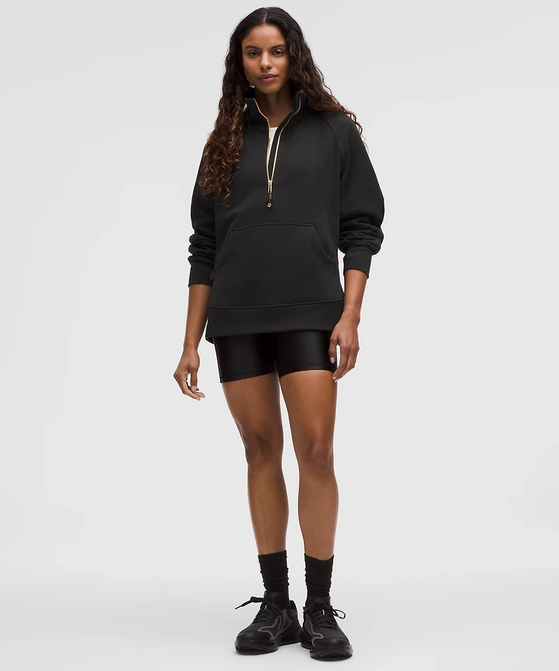 Scuba Oversized Funnel-Neck Half Zip *Long | Women's Hoodies & Sweatshirts