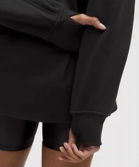 Scuba Oversized Funnel-Neck Half Zip *Long | Women's Hoodies & Sweatshirts