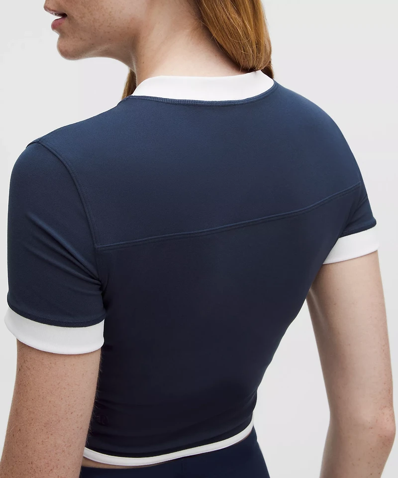 Nulu Sporty Trim Short-Sleeve Shirt | Women's Short Sleeve Shirts & Tee's