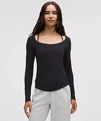 Hold Tight Scoop-Neck Long-Sleeve Shirt | Women's Long Sleeve Shirts
