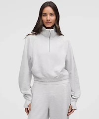 Scuba Cropped Funnel-Neck Half Zip *Waffle | Women's Hoodies & Sweatshirts