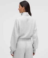 Scuba Cropped Funnel-Neck Half Zip *Waffle | Women's Hoodies & Sweatshirts