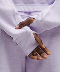 Scuba Cropped Funnel-Neck Half Zip *Waffle