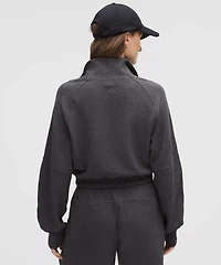 Scuba Cropped Funnel-Neck Half Zip *Waffle | Women's Hoodies & Sweatshirts