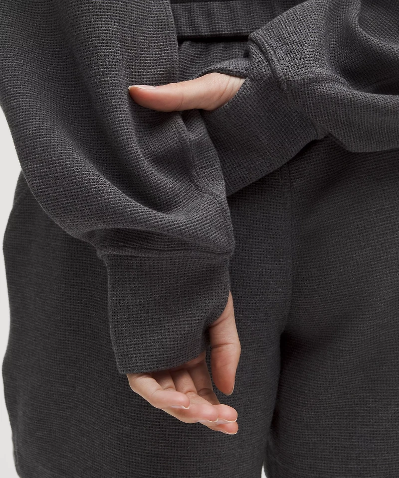 Scuba Cropped Funnel-Neck Half Zip *Waffle | Women's Hoodies & Sweatshirts