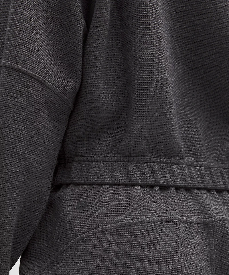 Scuba Cropped Funnel-Neck Half Zip *Waffle | Women's Hoodies & Sweatshirts