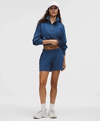 Scuba Cropped Funnel-Neck Half Zip *Waffle | Women's Hoodies & Sweatshirts